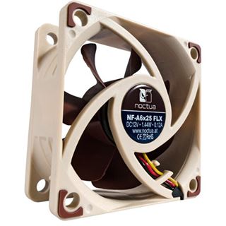 Noctua NF-A6x25 PWM 60x60x25mm 550-3000 U/min 13.7-19.3 dB(A)