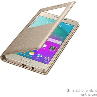 Samsung Flip Cover mit Sichtfenster für A500F Galaxy A5 gold