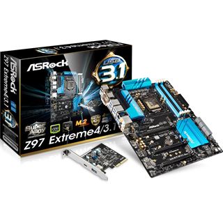 ASRock Z97 Extreme4/3.1 Intel Z97 So.1150 Dual Channel DDR3 ATX Retail