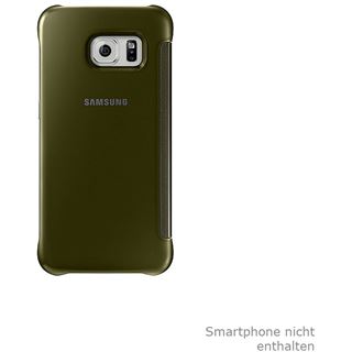 Samsung Clear View Cover G925F Galaxy S6 edge gold