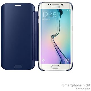 Samsung Clear View Cover für Galaxy S6 Edge schwarz