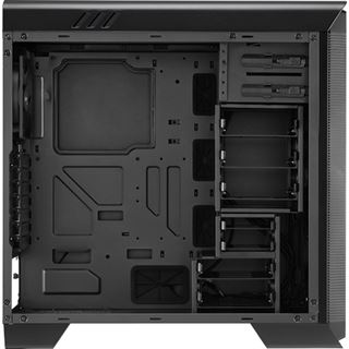 AeroCool 1000 Black Edition mit Sichtfenster Midi Tower ohne Netzteil