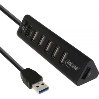 InLine Smart Hub, 7-fach USB 3.0 / 2.0 Hub mit Schnellade-Anschluss