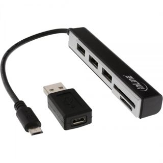 InLine OTG microUSB / USB 2.0 extern Multi Slot Kartenleser