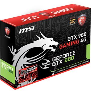 4096MB MSI GeForce GTX 980 Gaming 4G Aktiv PCIe 3.0 x16 (Retail)