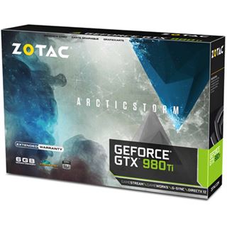 6GB ZOTAC GeForce GTX 980 Ti ArcticStorm Aktiv PCIe 3.0 x16 (Retail)