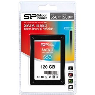 120GB Silicon Power Slim S60 2.5" (6.4cm) SATA 6Gb/s MLC