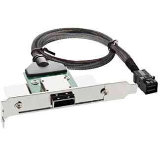 InLine SAS HD Slotblech PCI + 50p Centr., mit Kabel, ext. SFF-8088