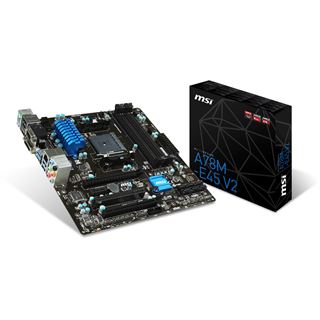 MSI A78M-E45 V2 AMD A78 So.FM2+ Dual Channel DDR3 mATX Retail