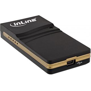 InLine USB Grafikkarte USB 2.0 zu DVI, mit DVI zu VGA und DVI zu HDMI