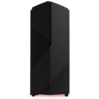 NZXT Noctis 450 mit Sichtfenster Midi Tower ohne Netzteil schwarz/rot