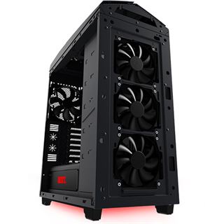 NZXT Noctis 450 mit Sichtfenster Midi Tower ohne Netzteil schwarz/rot