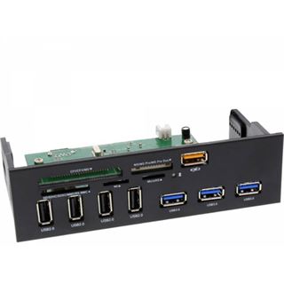 InLine Frontpanel f&uuml;r den DVD-Schacht Cardreader USB 3.0/USB
