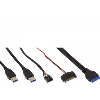 InLine Frontpanel f&uuml;r den DVD-Schacht Cardreader USB 3.0/USB