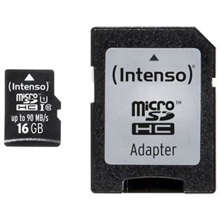 16 GB Intenso Professional Performance microSDHC Class 10 U1 Retail