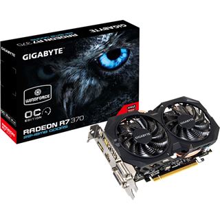 2GB Gigabyte Radeon R7 370 Windforce 2X OC Aktiv PCIe 3.0 x16 (Retail)