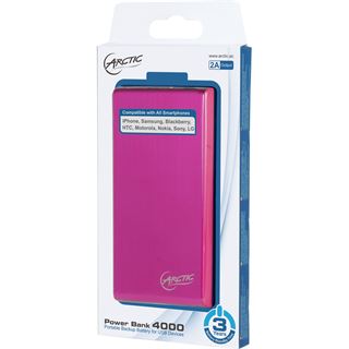 Arctic Powerbank 4000mAh 1xUSB pink