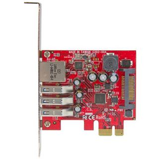 Startech PEXUSB3S3GE 4 Port PCIe retail