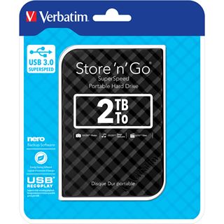 2TB Verbatim Store and Go 53195 2.5" (6.4cm) USB 3.0 schwarz