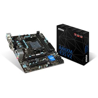 MSI A88XM-E35 V2 AMD A88X So.FM2+ Dual Channel DDR3 mATX Retail