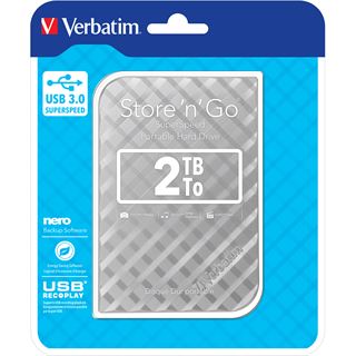 2TB Verbatim Store n Go 53198 2.5" (6.4cm) USB 3.0 silber
