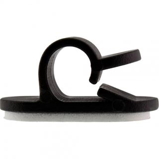 InLine 10er Pack Kabelmanager, mit Klebesockel, 2,8cm, schwarz
