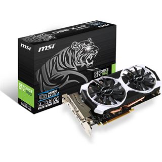 4GB MSI GeForce GTX 960 4GD5T OC Aktiv PCIe 3.0 x16