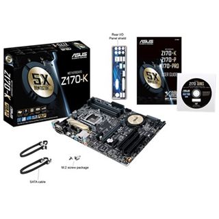 Asus Z170-K Intel Z170 So.1151 Dual Channel DDR4 ATX Retail