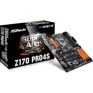 ASRock Z170 Pro4S Intel Z170 So.1151 Dual Channel DDR4 ATX Retail