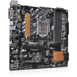 ASRock Z170M Pro4S Intel Z170 So.1151 Dual Channel DDR4 mATX Retail