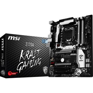 MSI Z170A Krait Gaming Intel Z170 So.1151 Dual Channel DDR4 ATX Retail