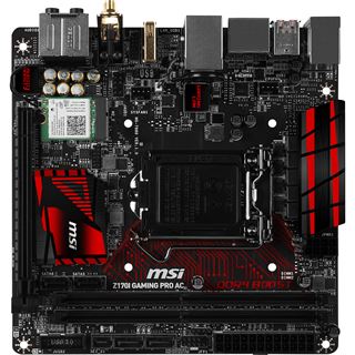 MSI Z170I GAMING PRO AC Intel Z170 So.1151 Dual Channel DDR4 Mini-ITX