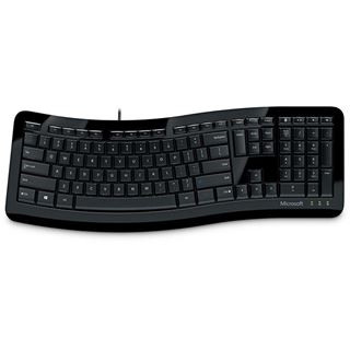 Microsoft Comfort Curve Keyboard 3000 USB Russisch schwarz