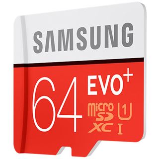 64 GB Samsung EVO Plus microSDXC Class 10 U1 Retail inkl. Adapter auf