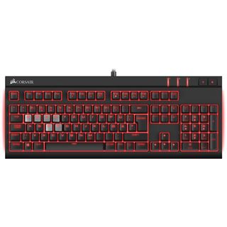 Corsair STRAFE CHERRY MX Brown - rote LED USB Deutsch schwarz