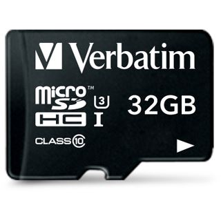 32 GB Verbatim 47041 microSDHC Class 10 Retail inkl. Adapter