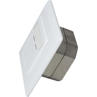 LogiLink Wanddose RJ-45 X 2 - RAL 9003 - 2 Ports