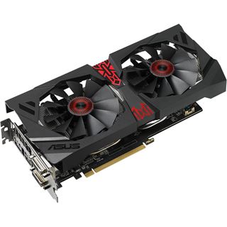 4GB Asus Radeon R9 380 Strix Gaming Direct CU II OC Aktiv PCIe 3.0