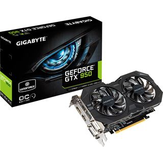 2GB Gigabyte GeForce GTX 950 Windforce Aktiv PCIe 3.0 x16 (Retail)