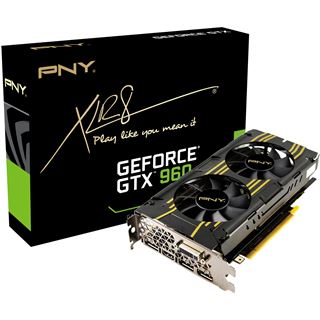 2GB PNY GeForce GTX 960 XLR8 OC2 Aktiv PCIe 3.0 x16 (Retail)