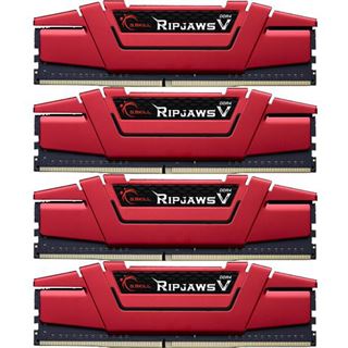 32GB G.Skill RipJaws V rot DDR4-2800 DIMM CL15 Quad Kit