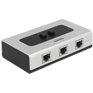 DeLOCK Switch 2-port RJ45 Gigabit manuell bidirekt