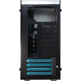 Inter-Tech AM1 Mini Tower ohne Netzteil Alu silber