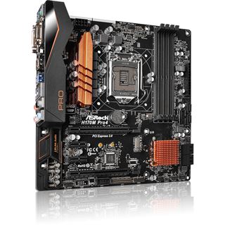 ASRock H170M Pro4 Intel H170 So.1151 Dual Channel DDR4 mATX Retail