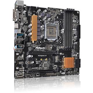 ASRock H170M Pro4S Intel H170 So.1151 Dual Channel DDR4 mATX Retail