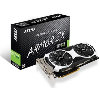 4GB MSI GeForce GTX 980 Aktiv PCIe 3.0 x16 (Retail)