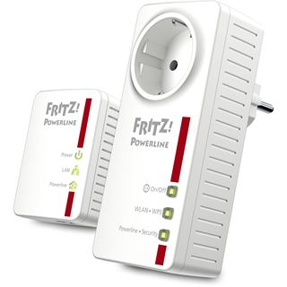 AVM FRITZ!Powerline 546E WLAN Set 500 MBit/s 2x LAN 10/100 / WLAN 300