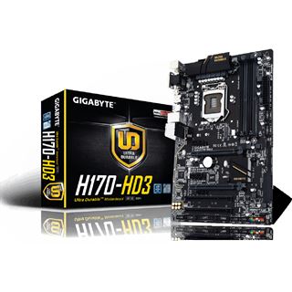 Gigabyte GA-H170-HD3 Intel H170 So.1151 Dual Channel DDR ATX Retail