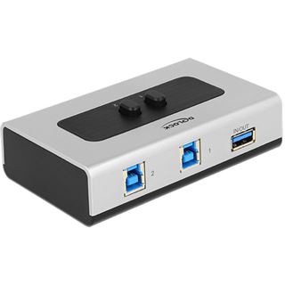 Delock Switch 2-port USB 3.0 manuell bidirektional