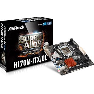 ASRock H170M-ITX/DL Intel H170 So.1151 Dual Channel DDR4 Mini-ITX